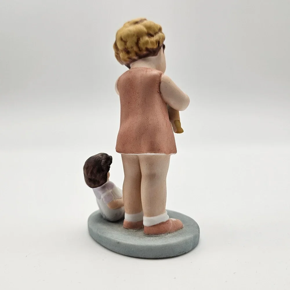 Bessie Pease Gutmann Love is Blind‎ Girl Holding Doll Figurine 1985